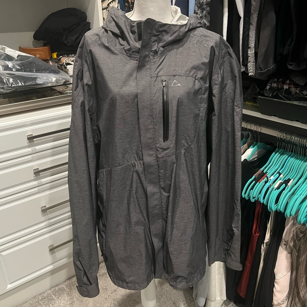 Men's Gray Rain Jacket